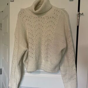 Lulus Cream Cropped Turtleneck